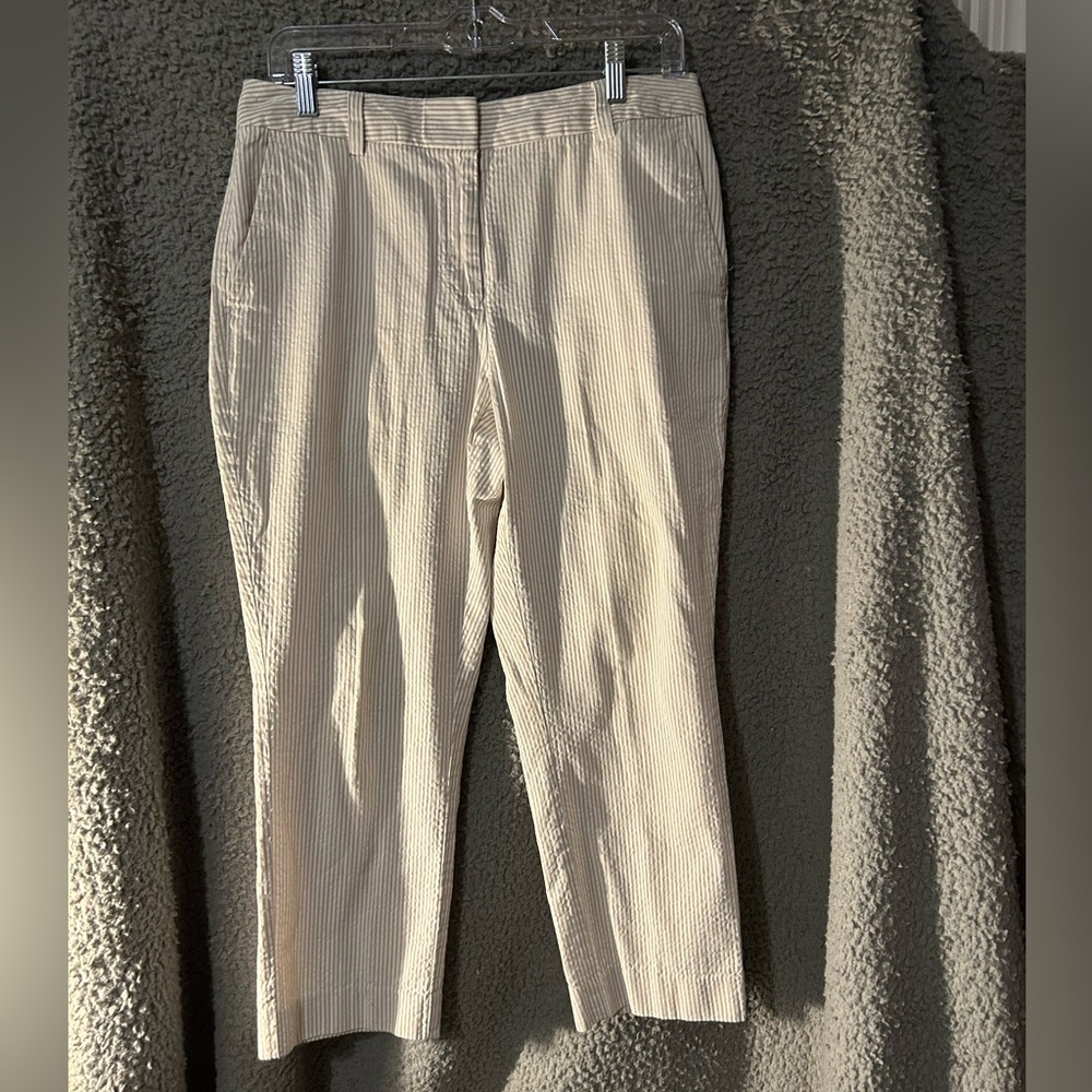 Lands' End Women's Tan and  Cream Chinos